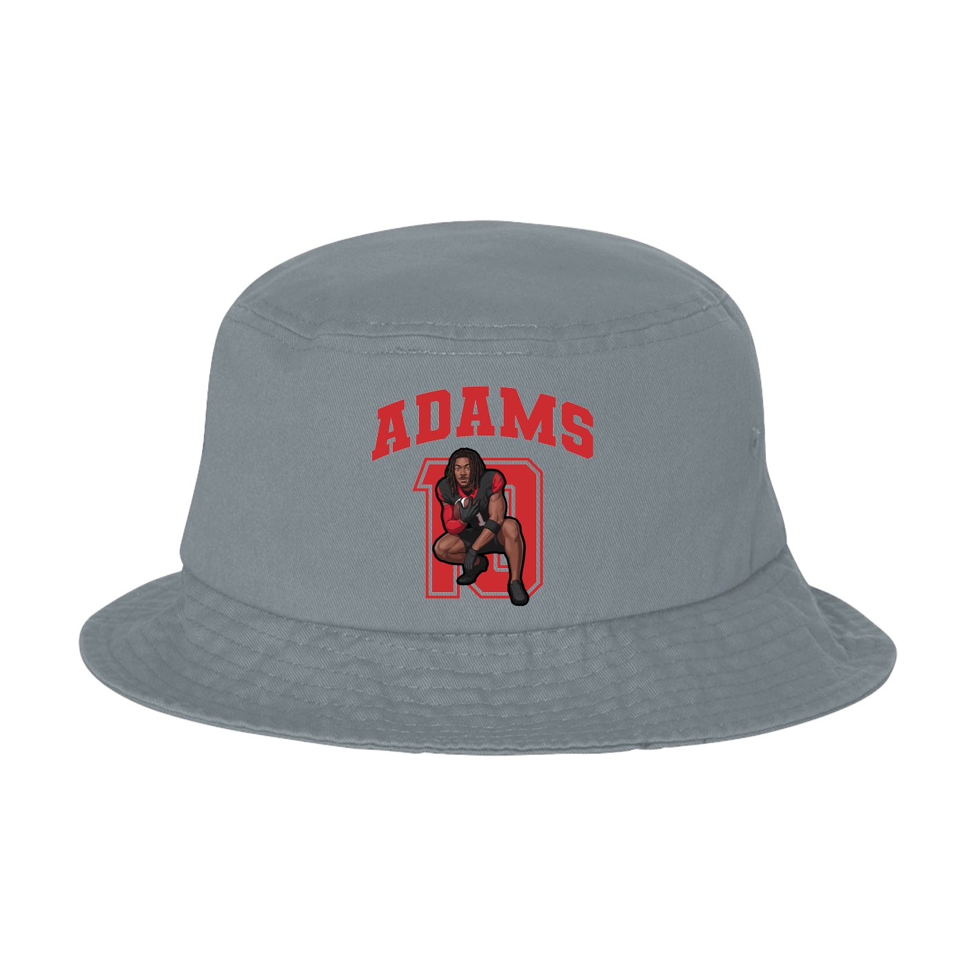 Bucket Cap — Number in Grey