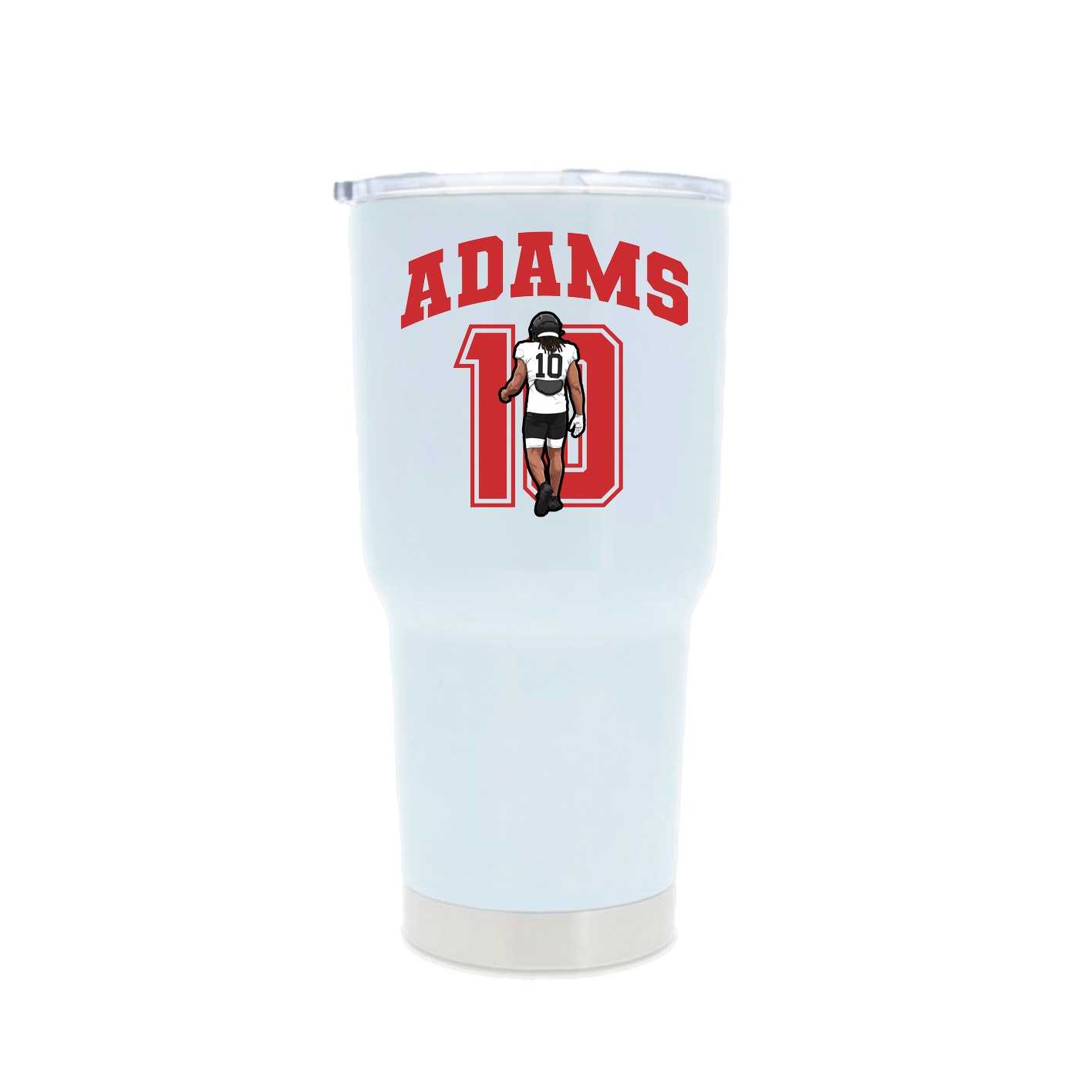 30oz Stainless Steel Tumbler — Number in White