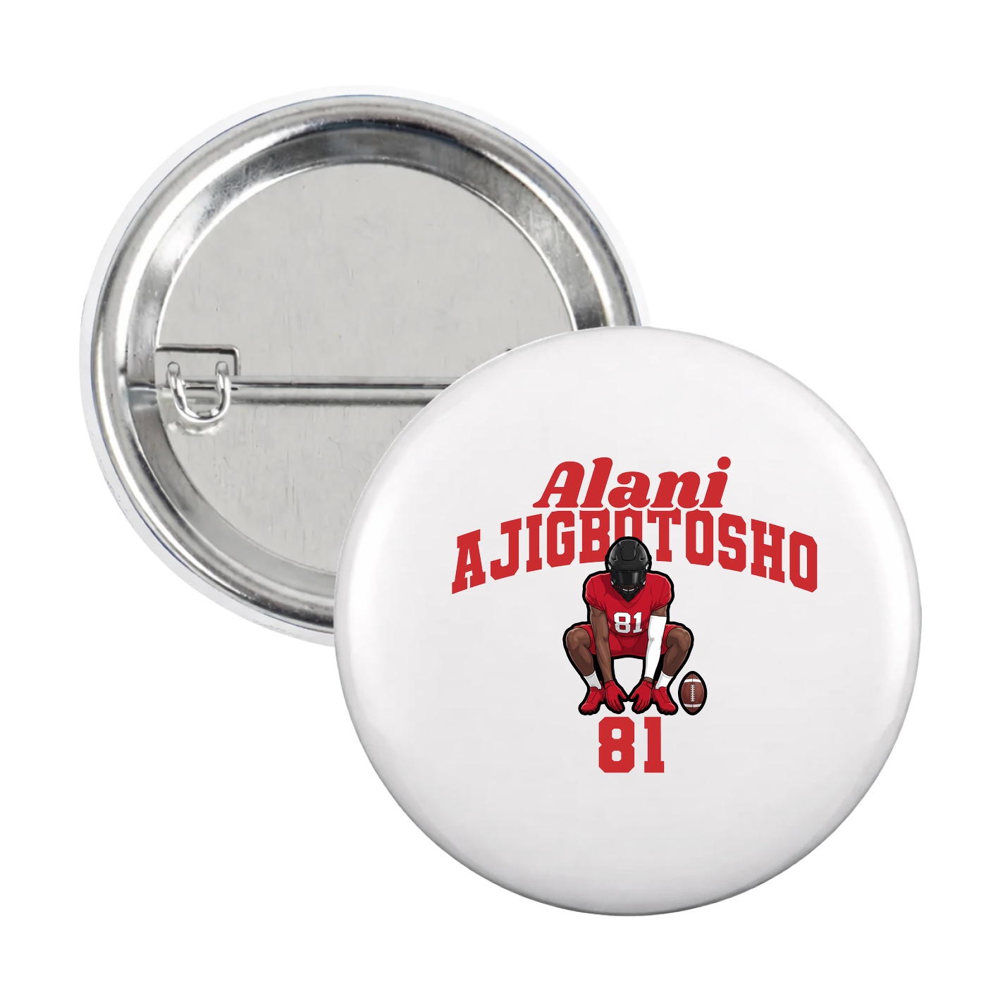Game Day Button — Signature Arch in White