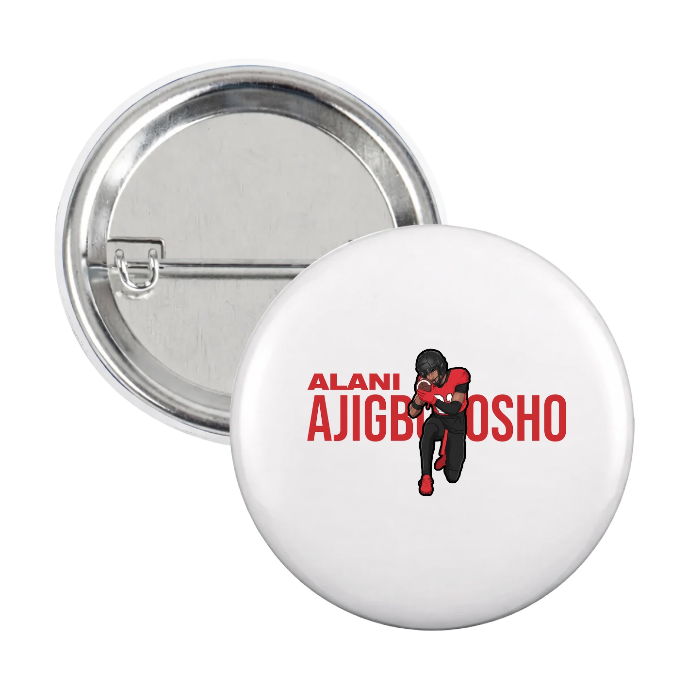 Game Day Button — Player Name in White