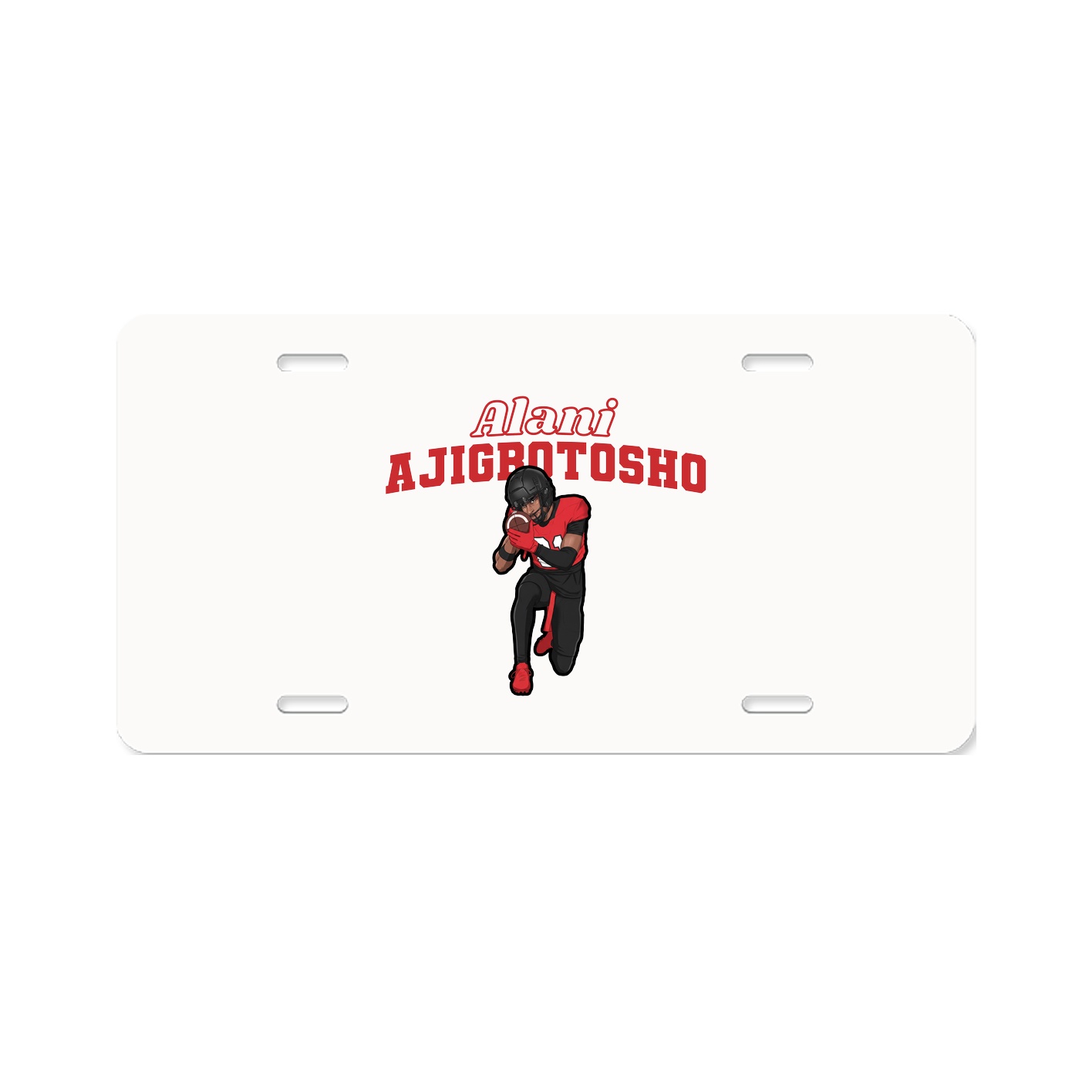 License Plate — Name Arch in Classic