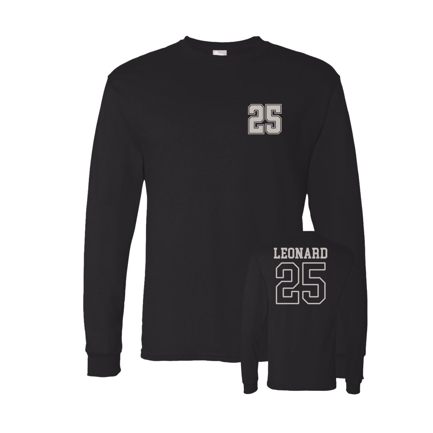 Long Sleeve Tee — Chest Back in Black