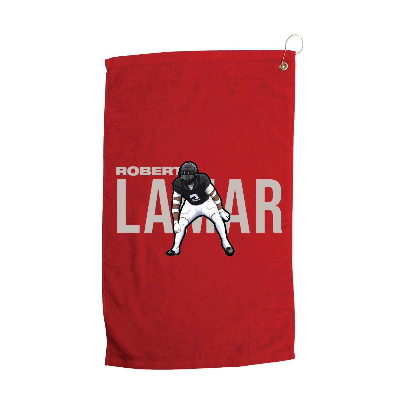 Golf Towel — Player Name in Red