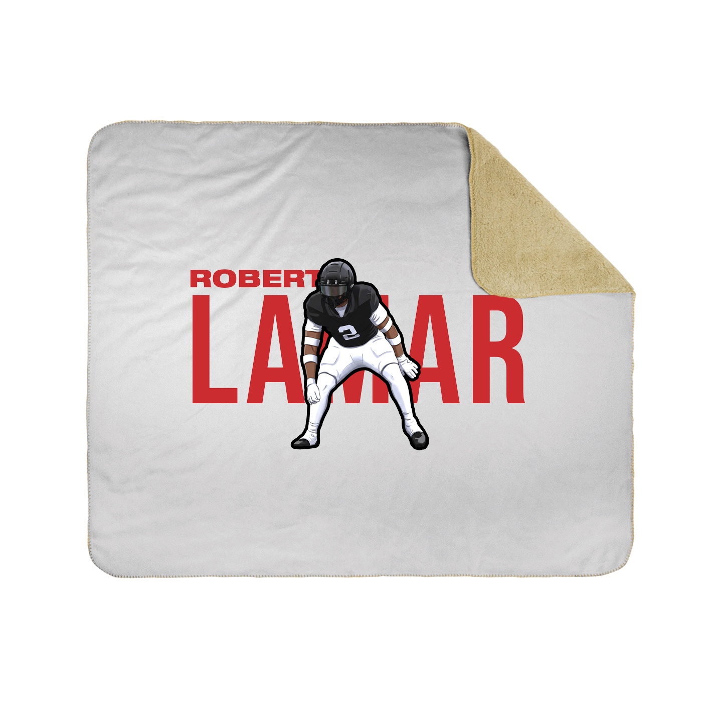 Throw Blanket — Player Name in White