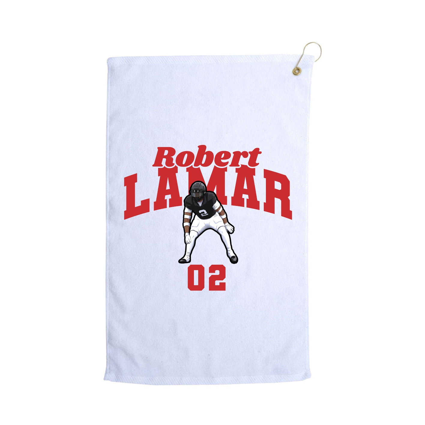 Golf Towel — Signature Arch in White