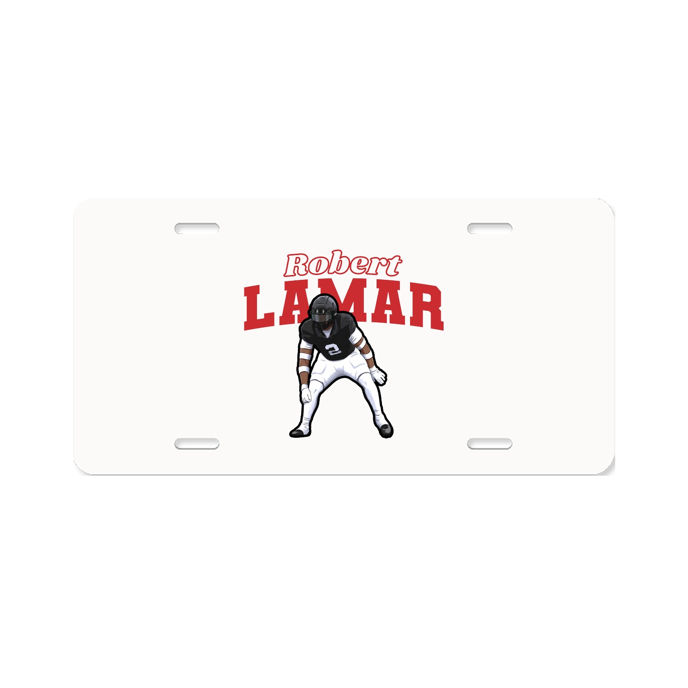 License Plate — Name Arch in Classic