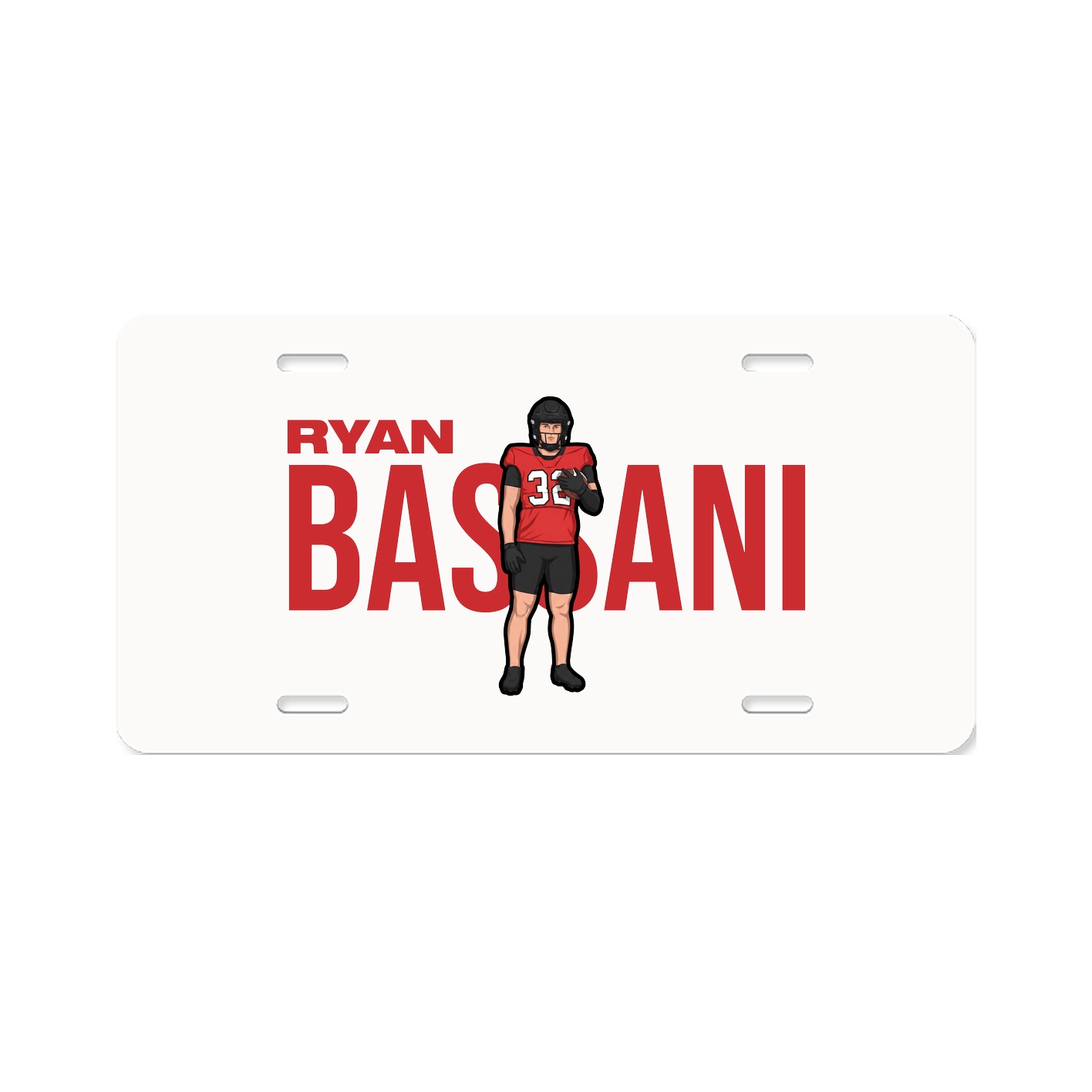 License Plate — Player Name in Classic
