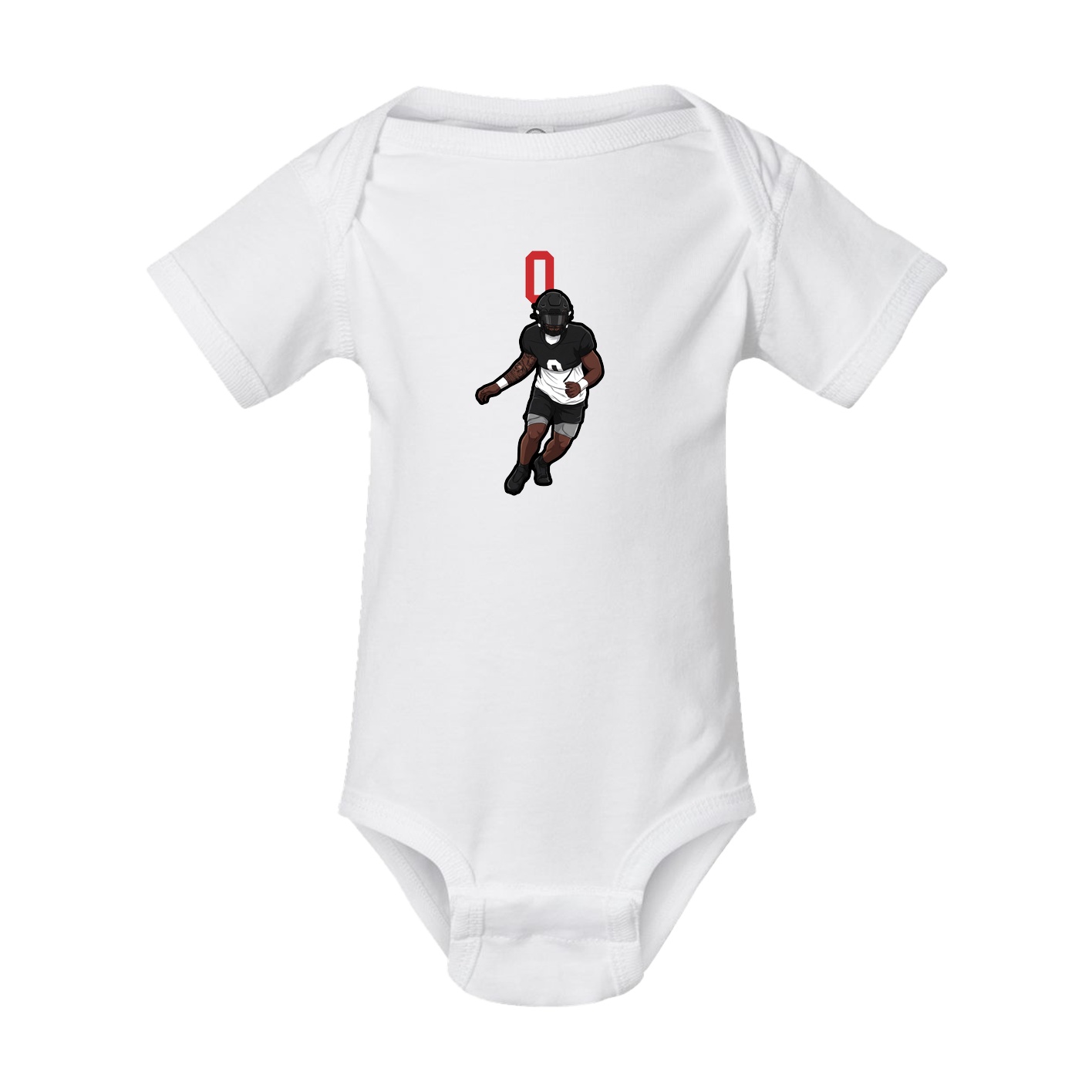 Baby Onesie — Number Top in White