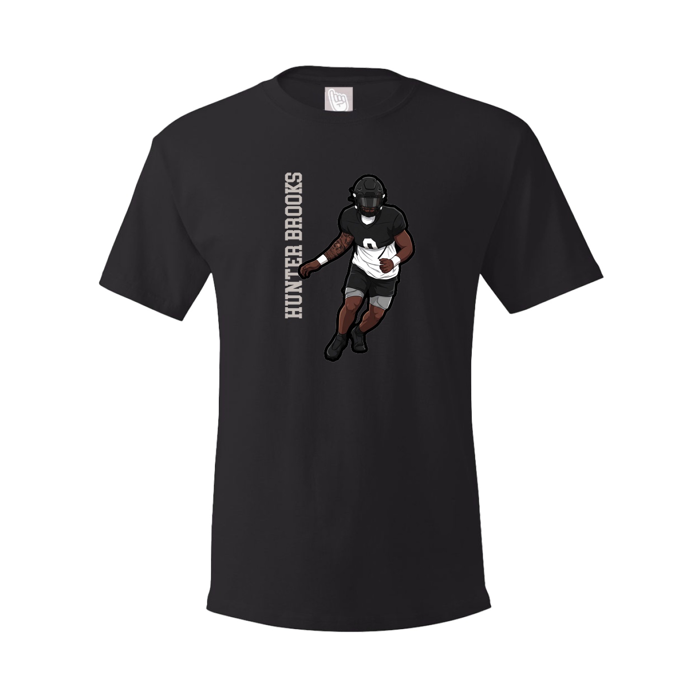 Tee — Name Vertical in Black