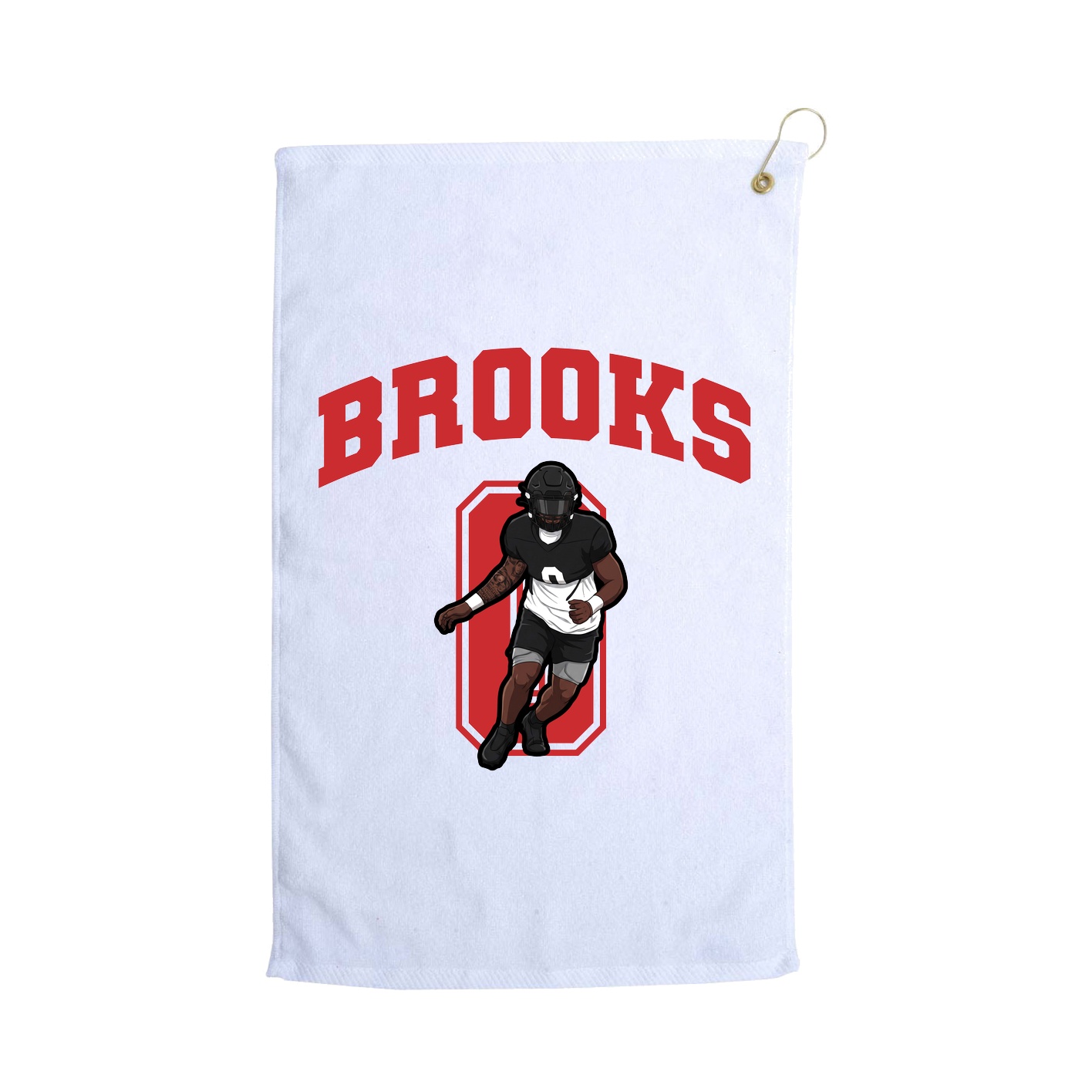 Golf Towel — Number in White
