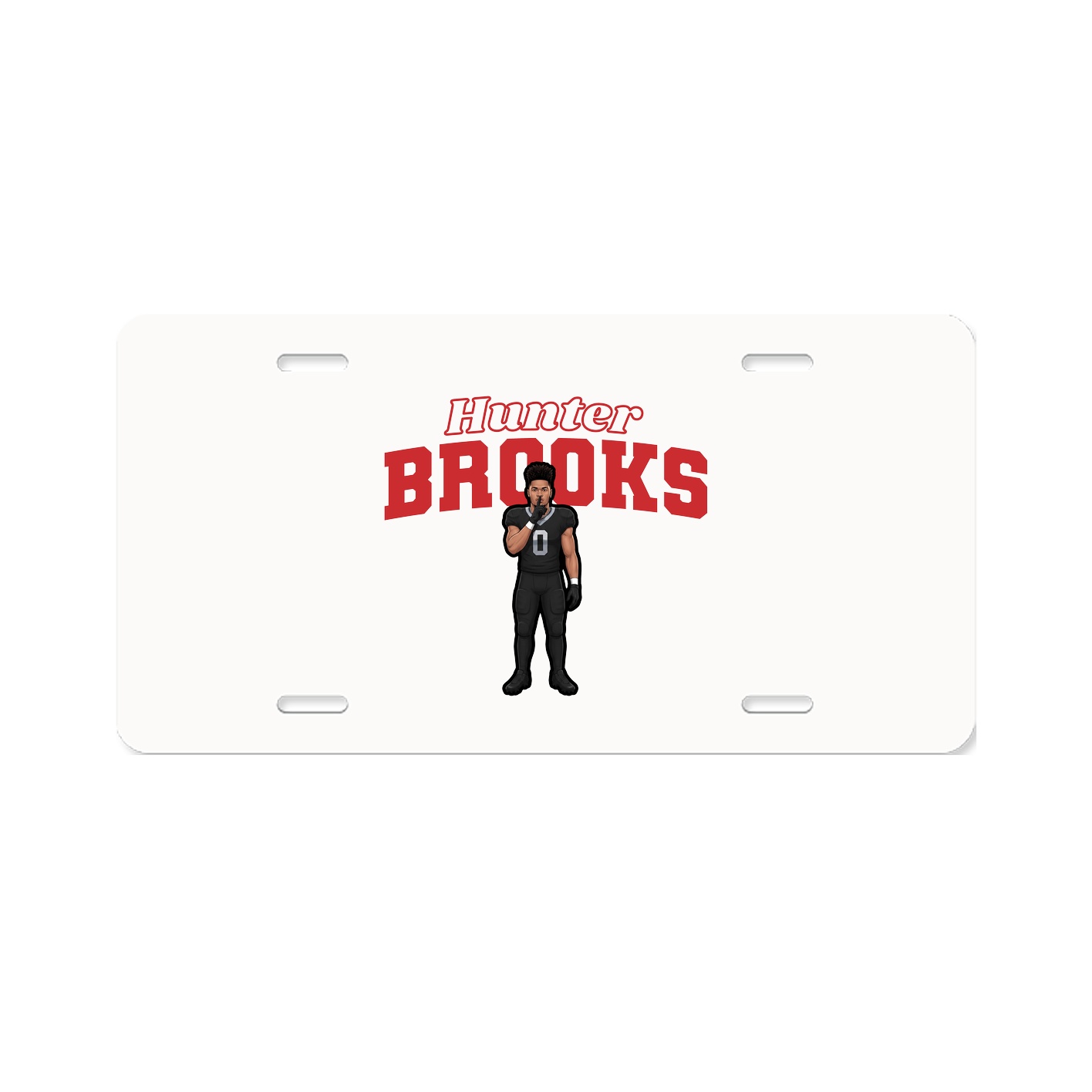 License Plate — Name Arch in Classic
