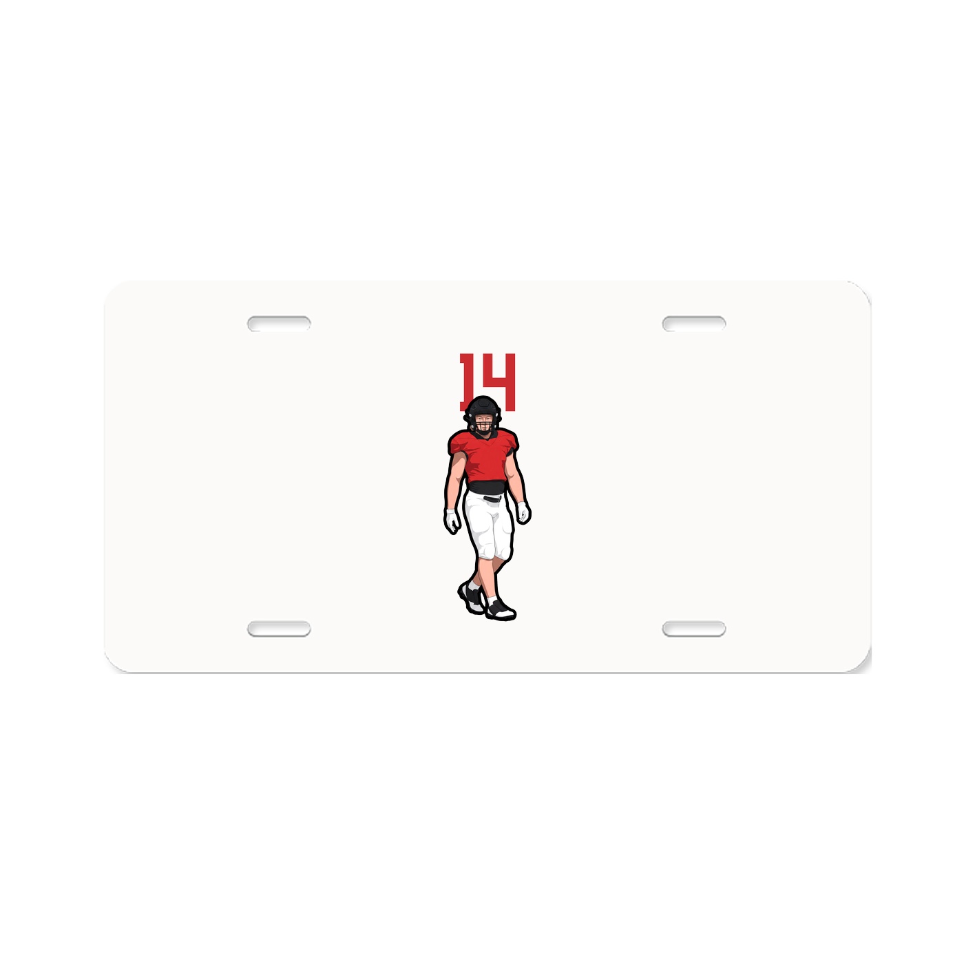 License Plate — Number Top in Classic