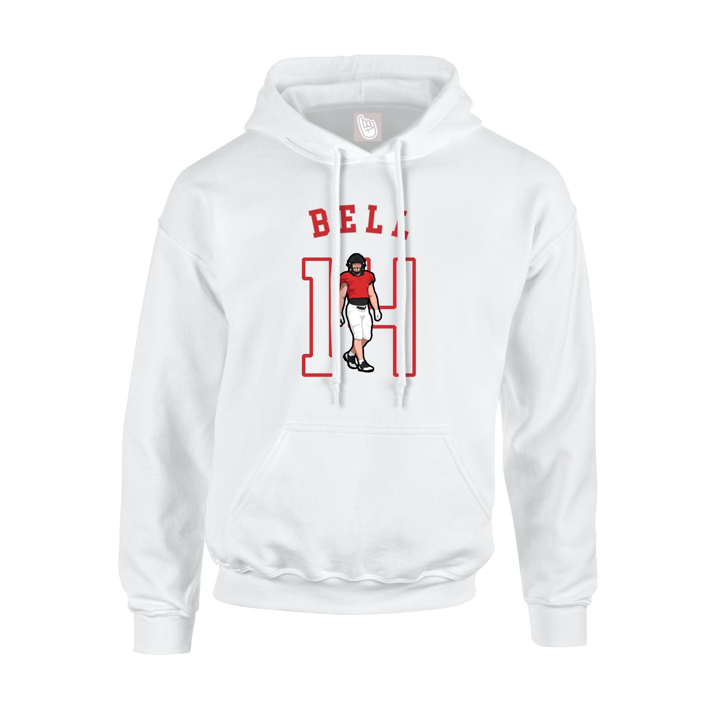 Youth Hoodie — Shirsey Arch in White