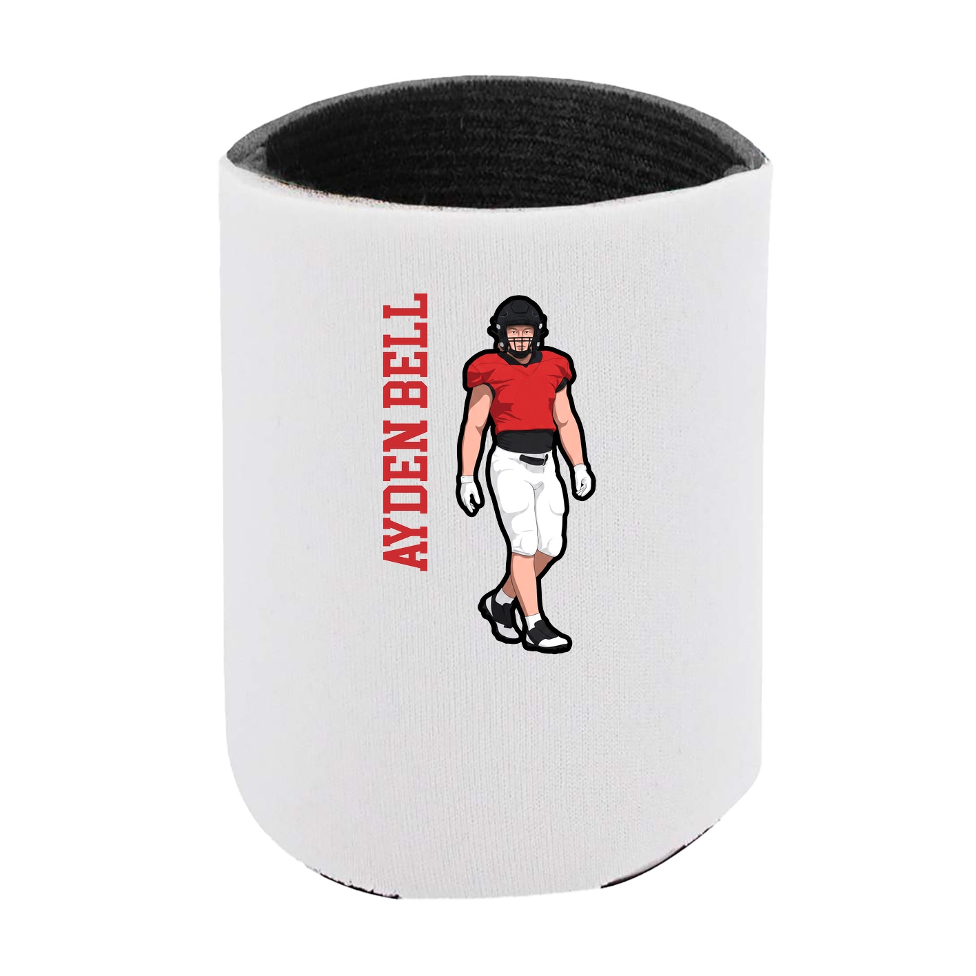 Can Holder — Name Vertical in White