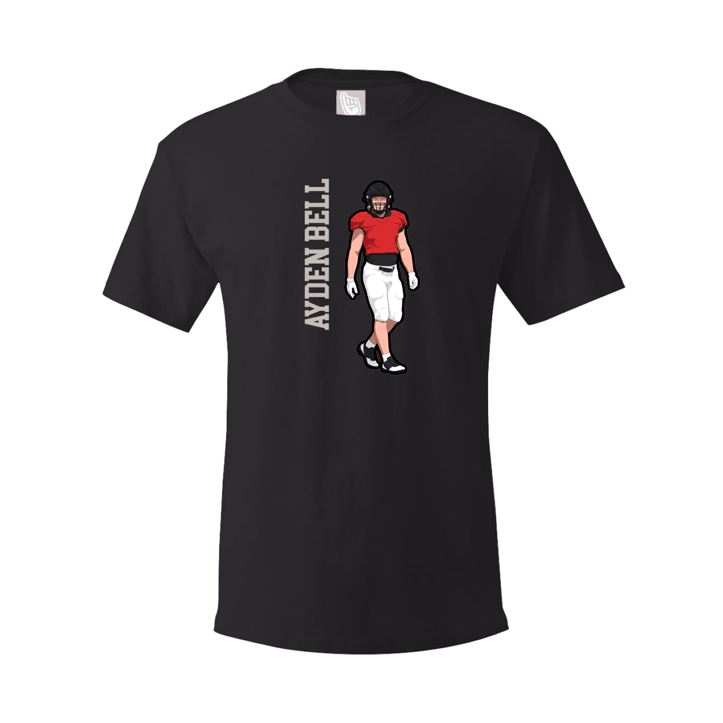 Tee — Name Vertical in Black