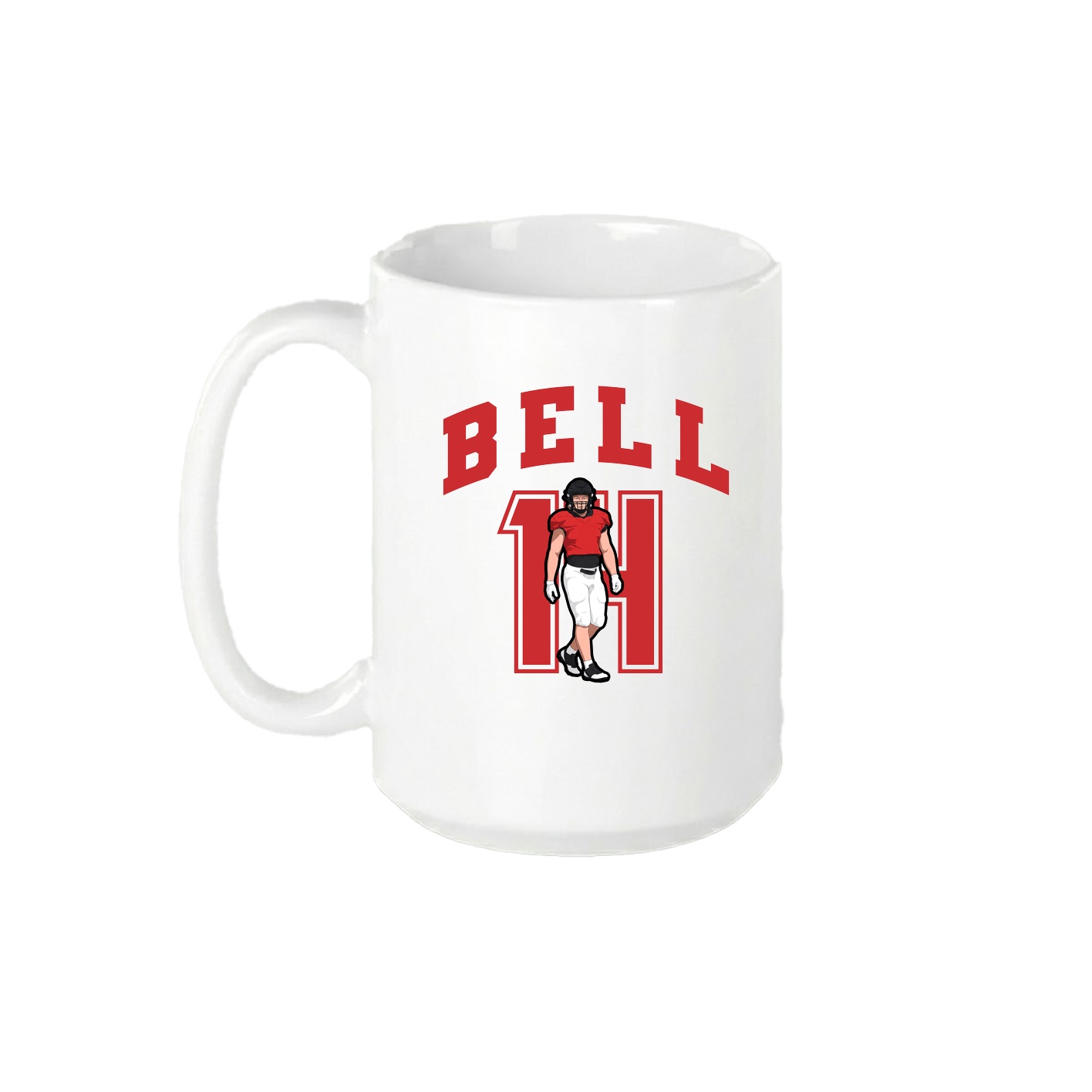15oz Coffee Mug — Number in White