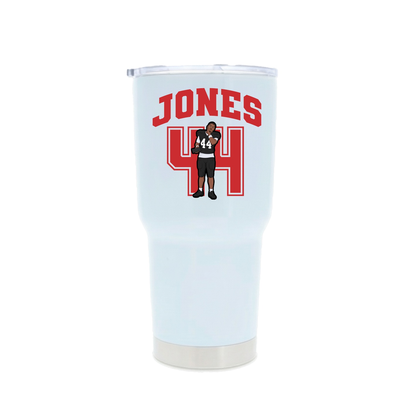 30oz Stainless Steel Tumbler — Number in White