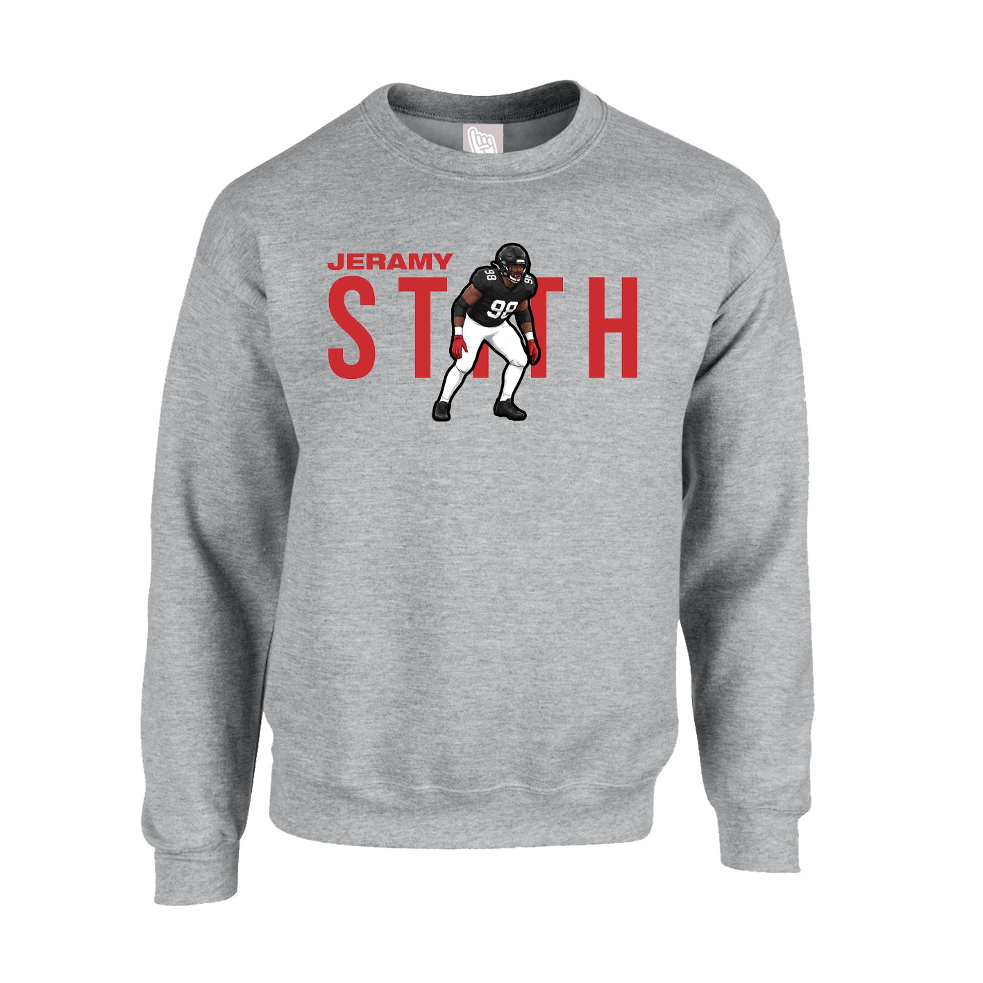 Fleece Crew — Player Name in Grey