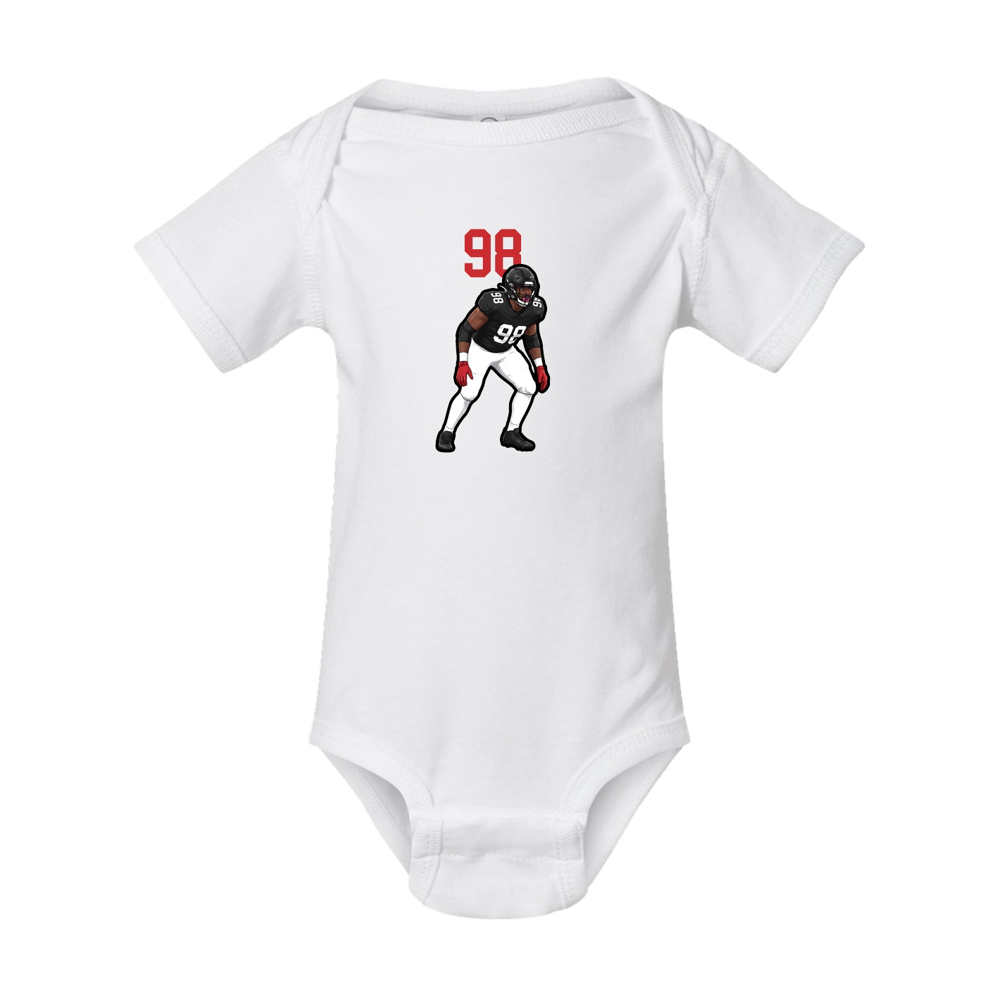 Baby Onesie — Number Top in White
