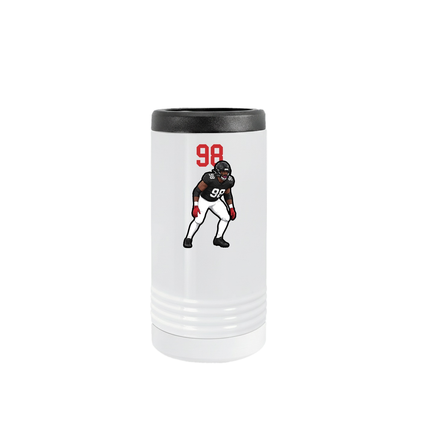 Slim Beverage Holder — Number Top in White