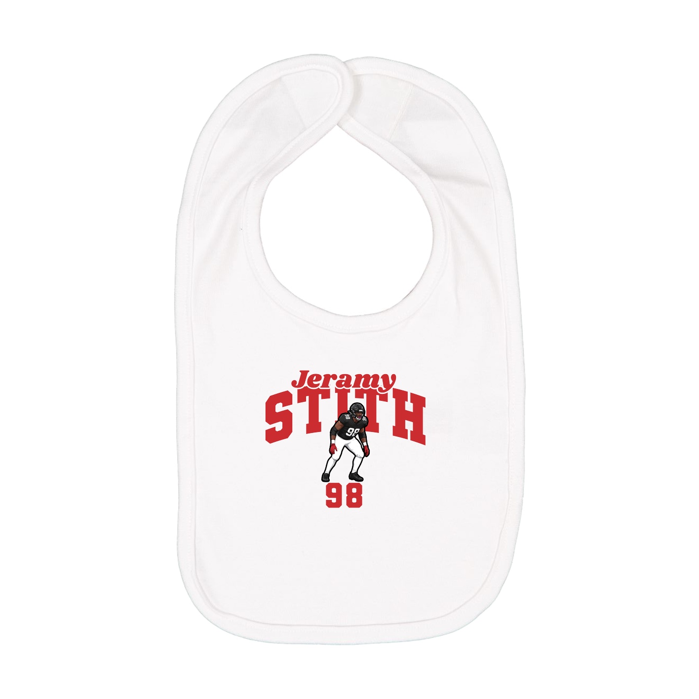 Infant Bib — Signature Arch in White