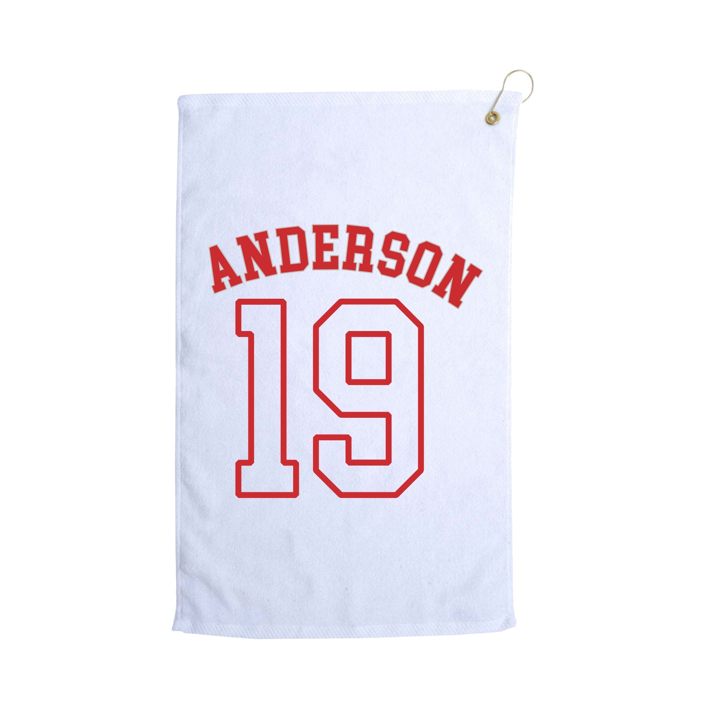 Golf Towel — Shirsey Arch in White