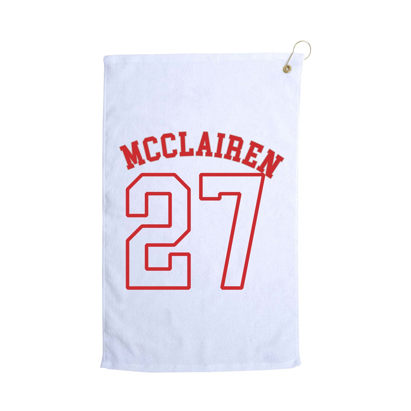 Golf Towel — Shirsey Arch in White