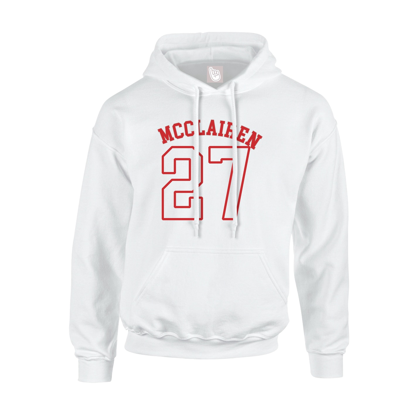 Hoodie — Shirsey Arch in White