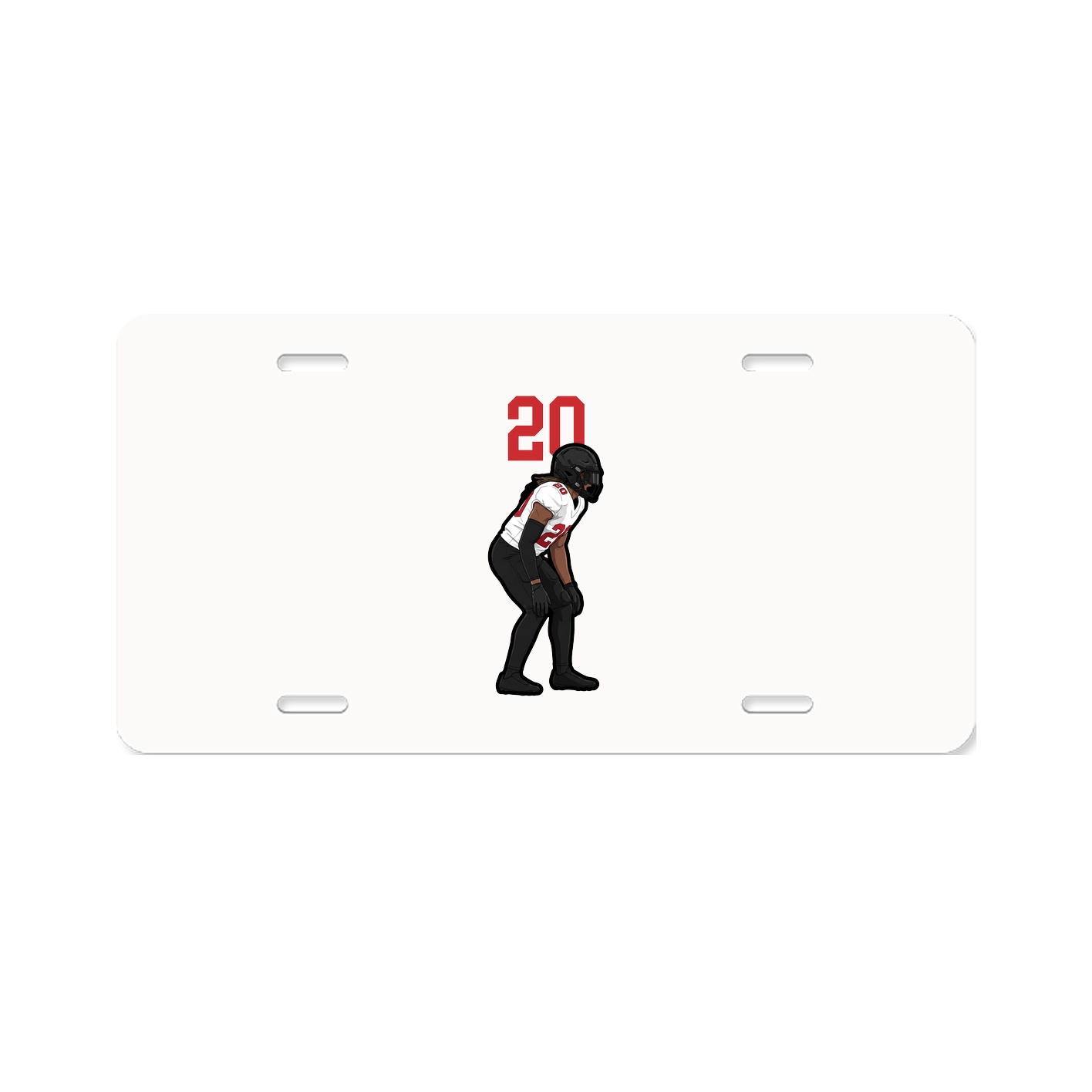 License Plate — Number Top in Classic