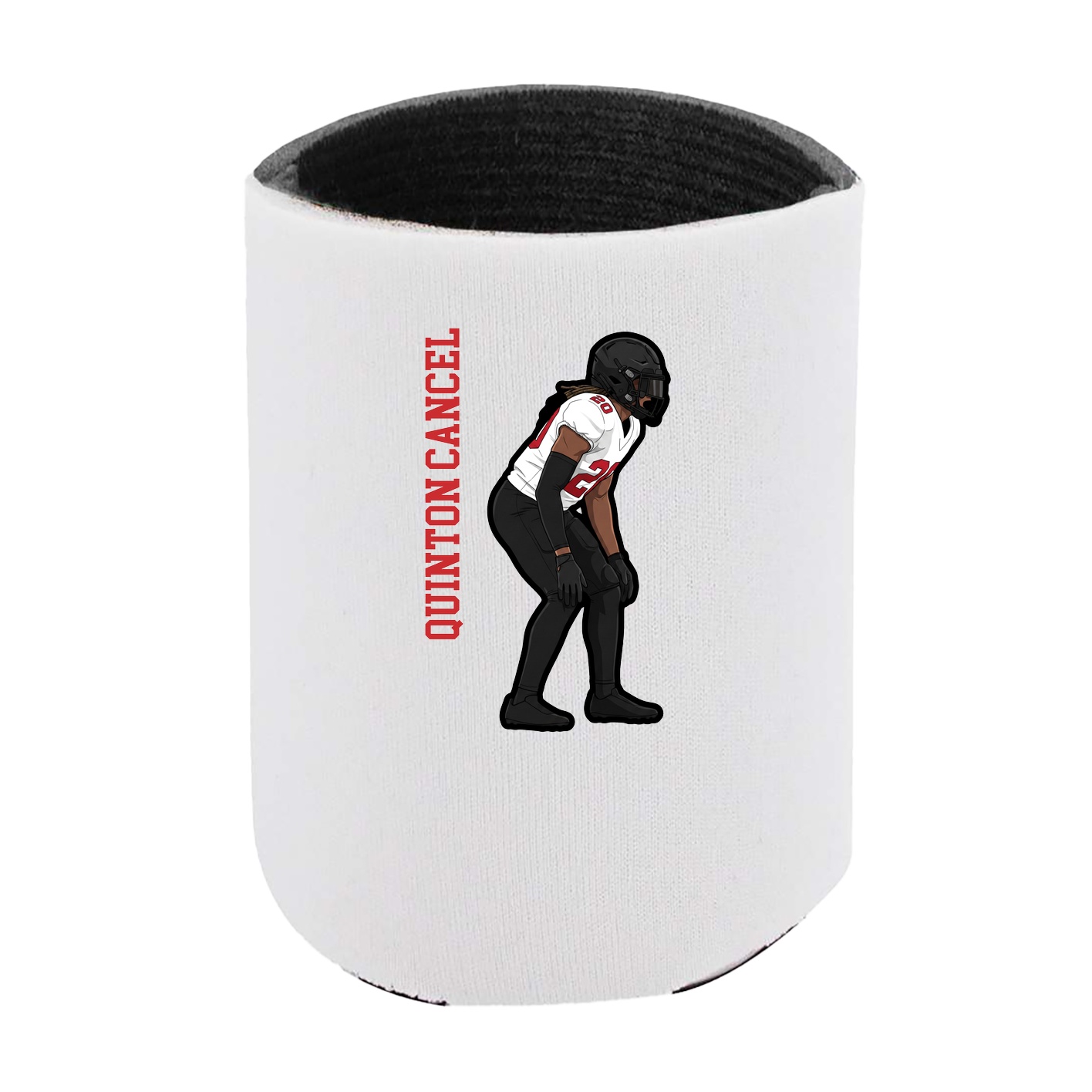 Can Holder — Name Vertical in White