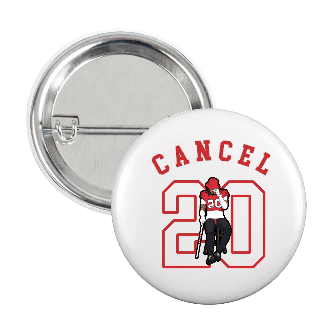 Game Day Button — Shirsey Arch in White