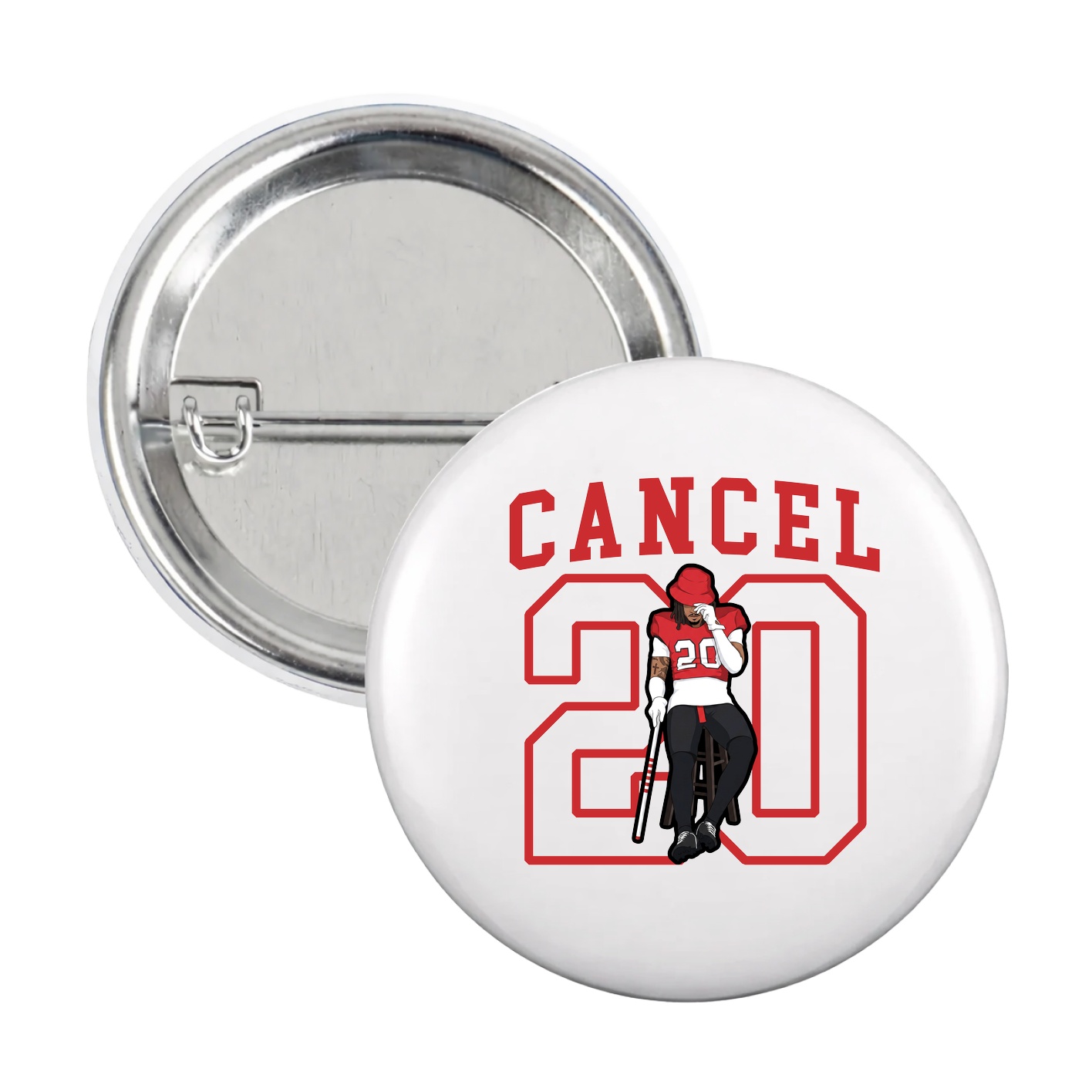 Game Day Button — Shirsey in White