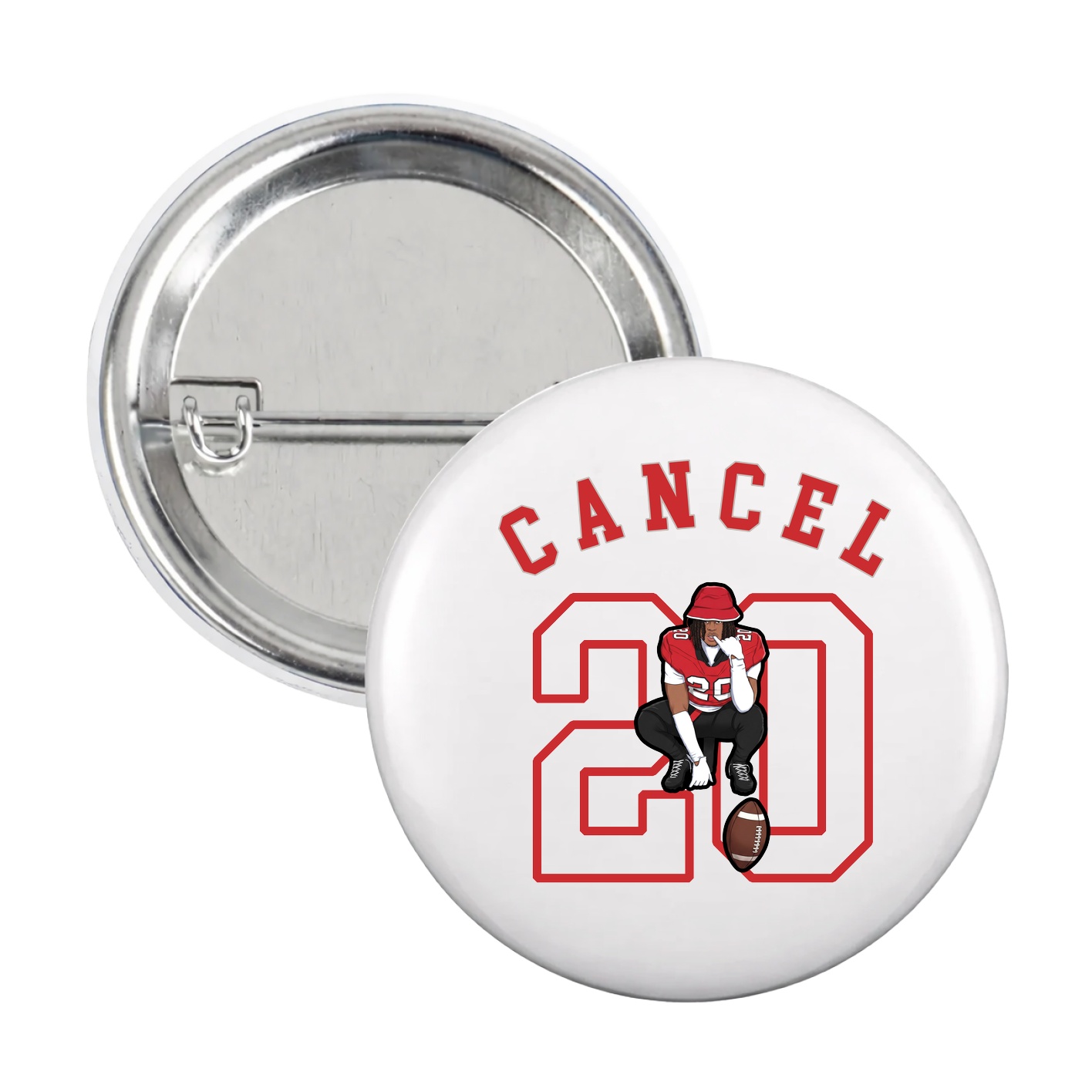 Game Day Button — Shirsey Arch in White