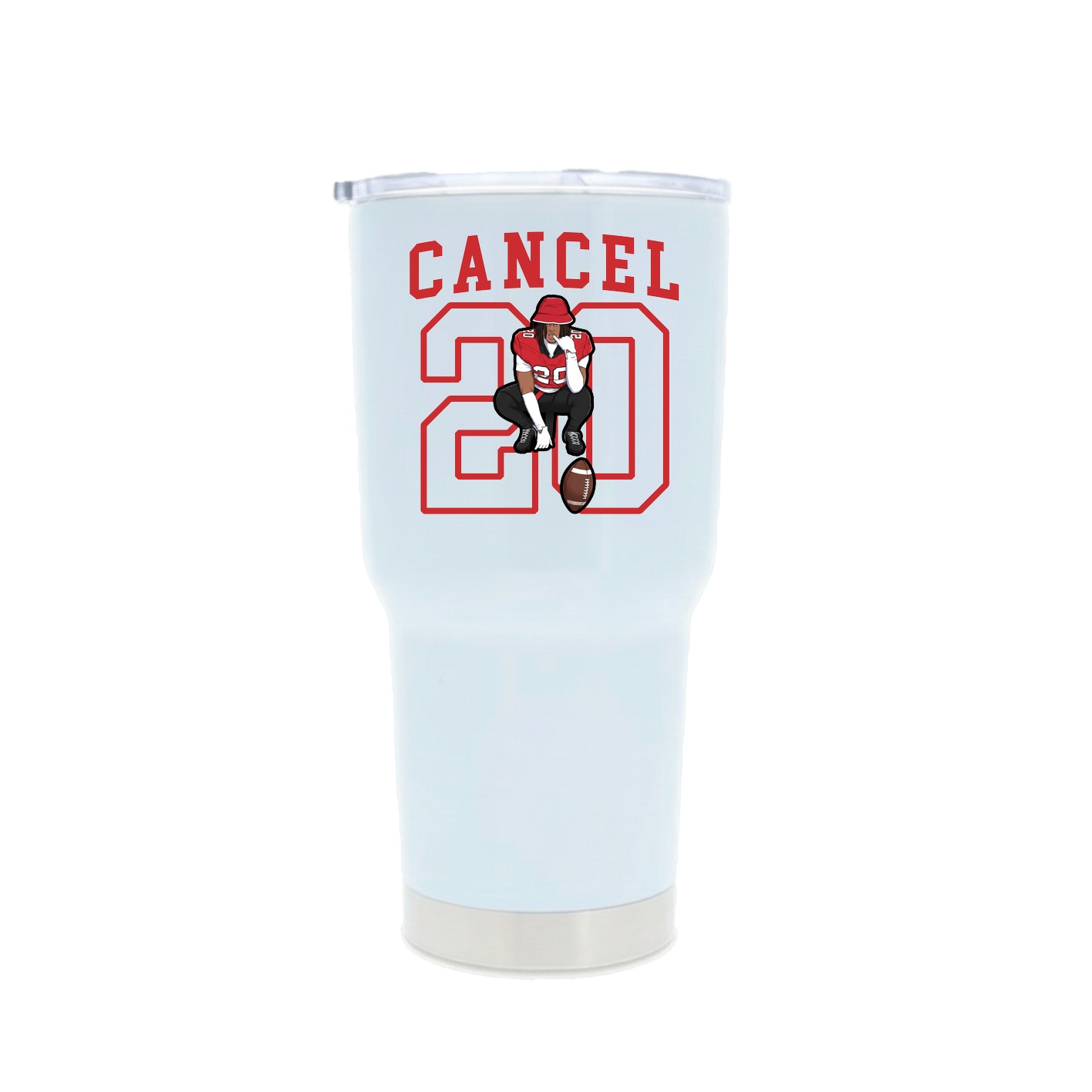 30oz Stainless Steel Tumbler — Shirsey in White