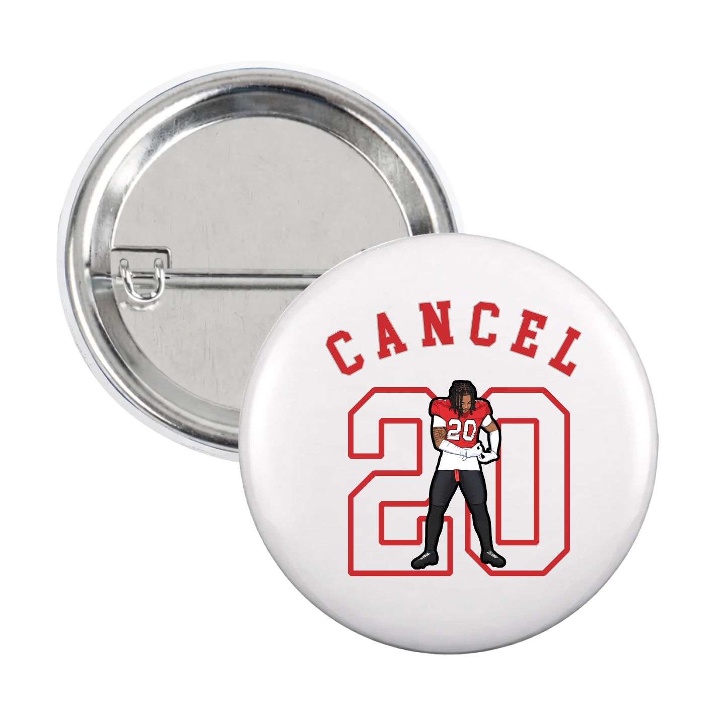 Game Day Button — Shirsey Arch in White