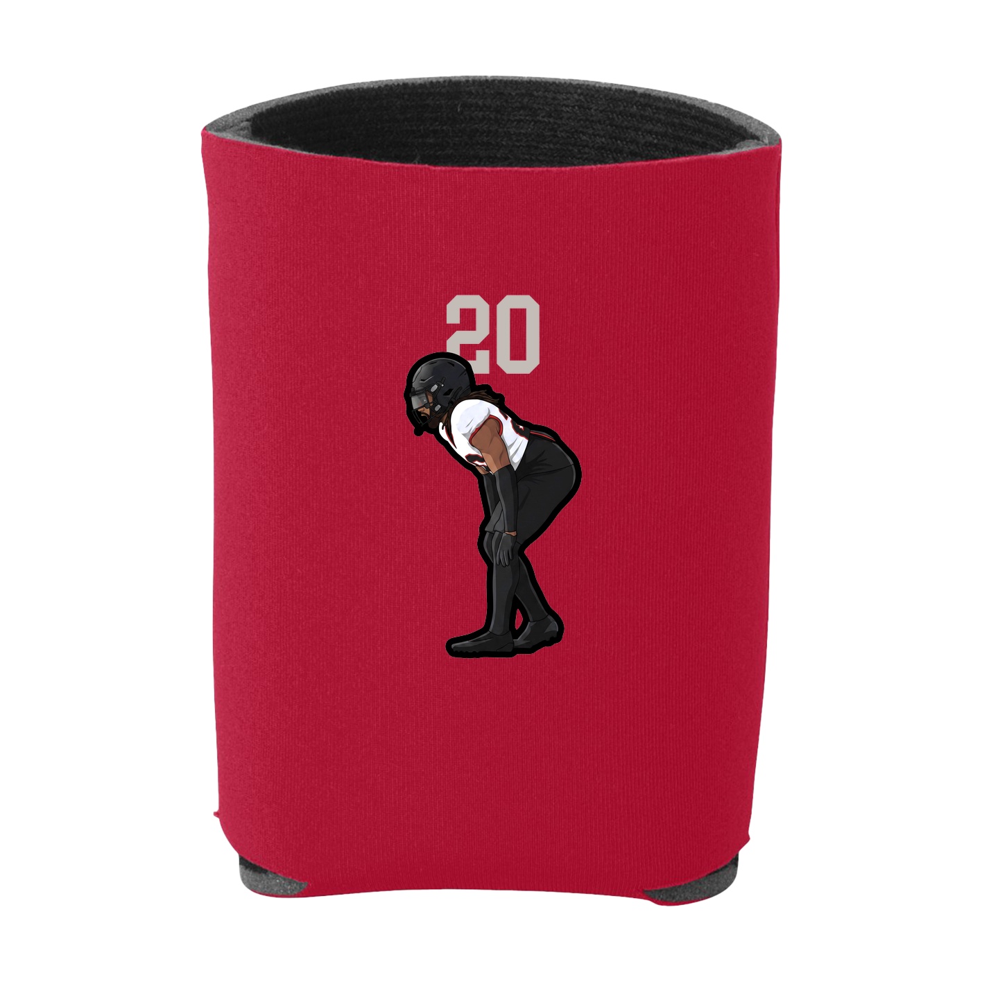 Can Holder — Number Top in Red