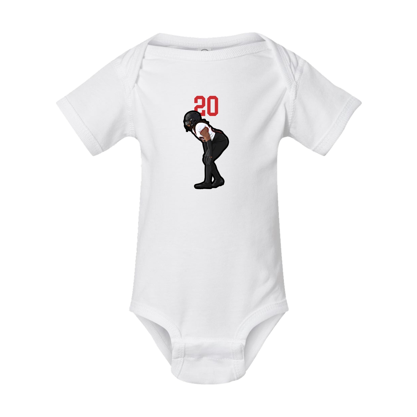Baby Onesie — Number Top in White