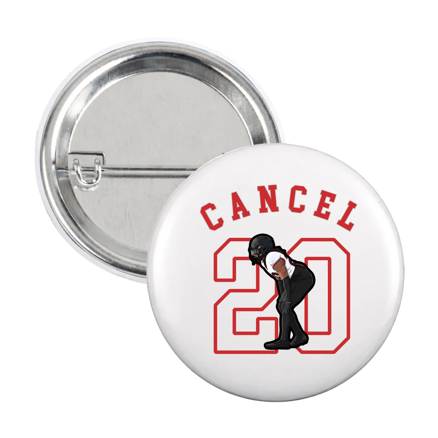 Game Day Button — Shirsey Arch in White