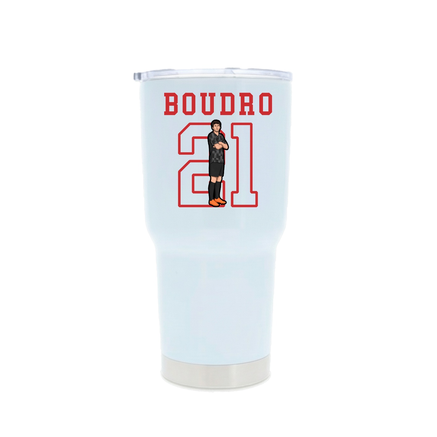 30oz Stainless Steel Tumbler — Shirsey in White