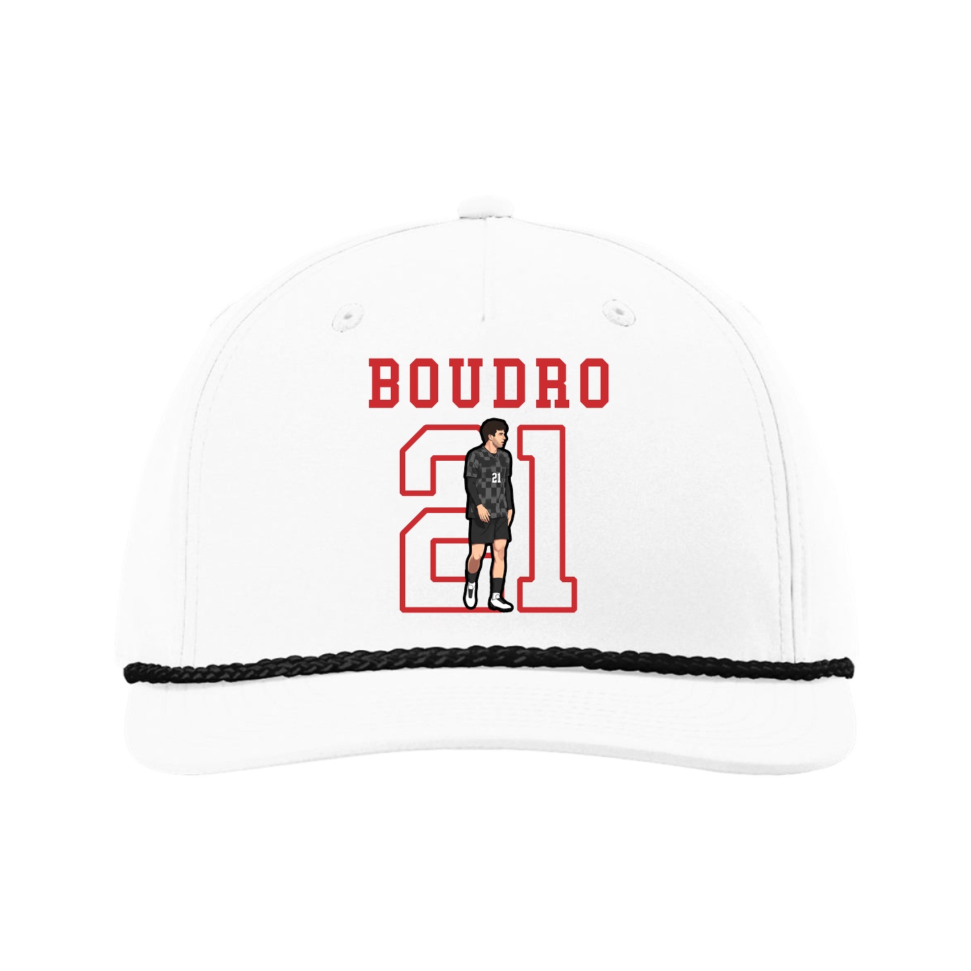Five-Panel Classic Rope Cap — Shirsey in White