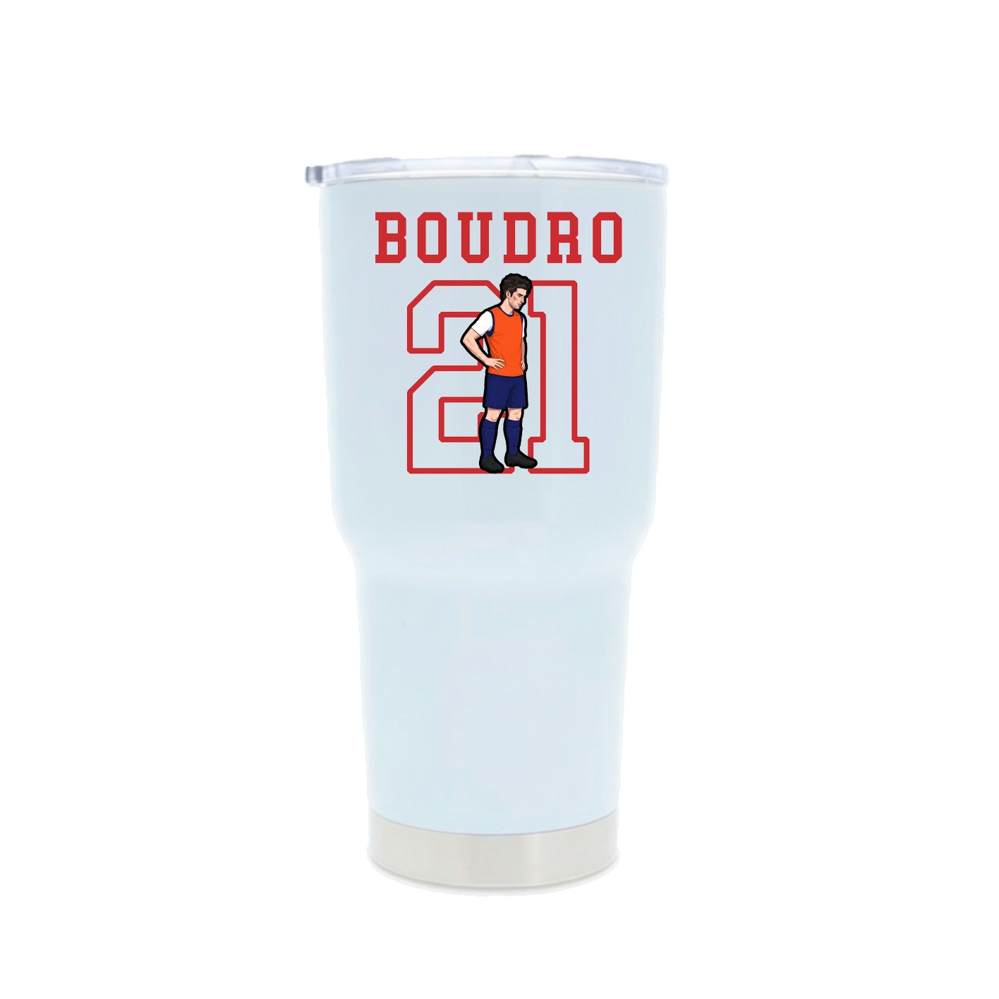 30oz Stainless Steel Tumbler — Shirsey in White