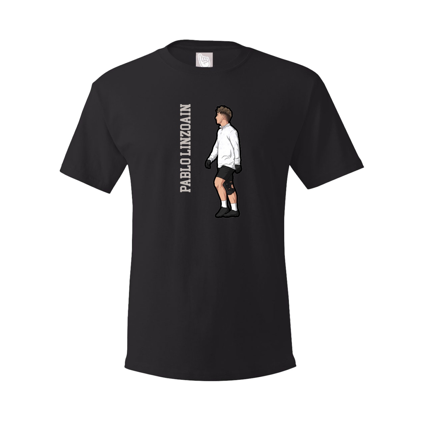 Tee — Name Vertical in Black