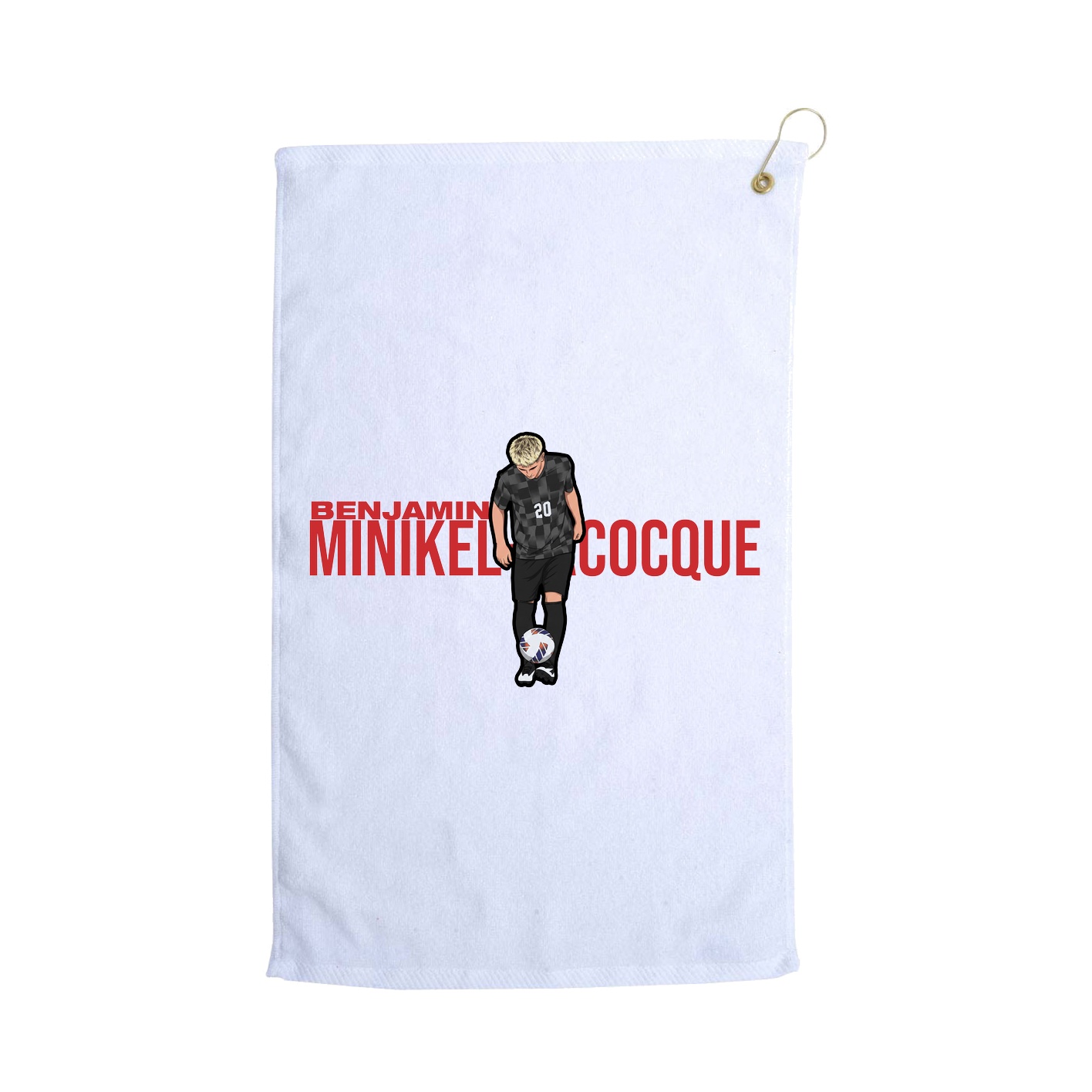 Golf Towel — Player Name in White