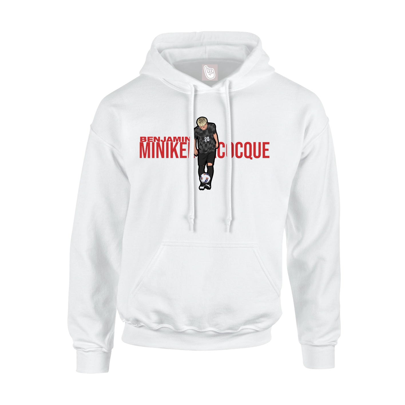 Youth Hoodie — Player Name in White