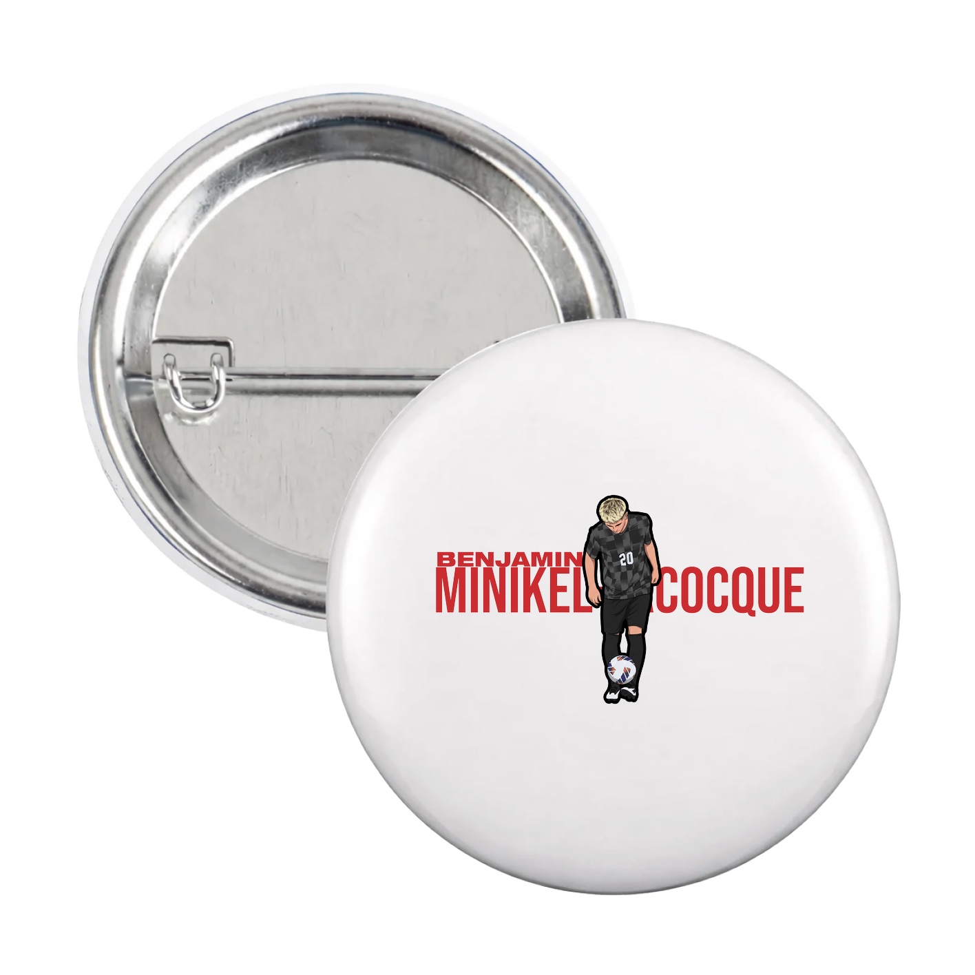 Game Day Button — Player Name in White