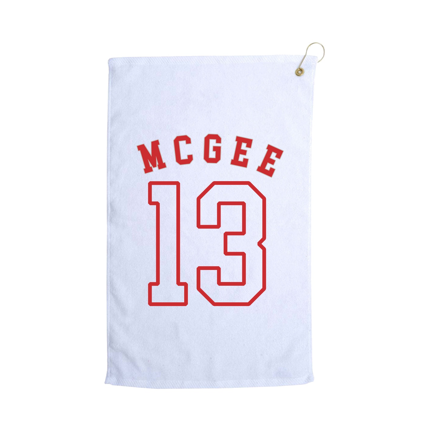 Golf Towel — Shirsey Arch in White