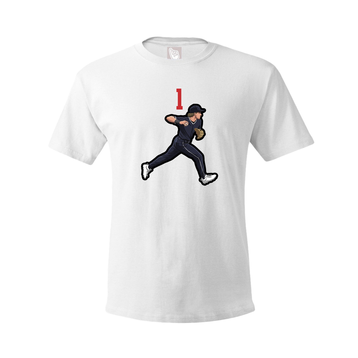 Tee — Number Top in White