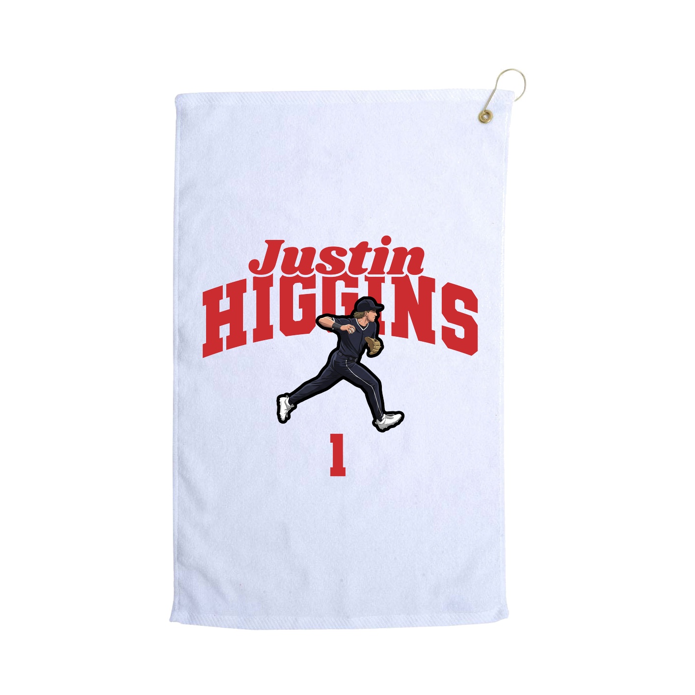 Golf Towel — Signature Arch in White