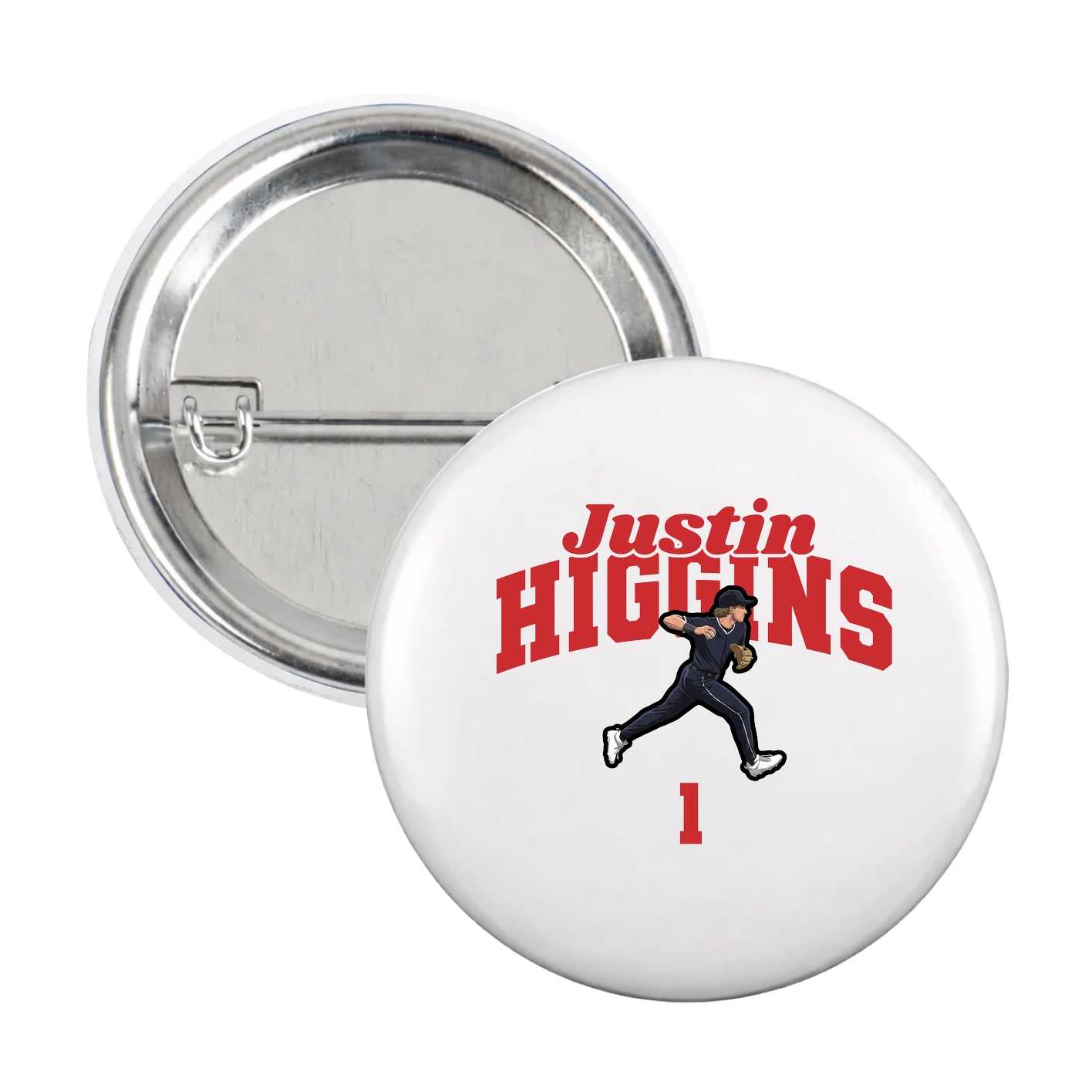 Game Day Button — Signature Arch in White
