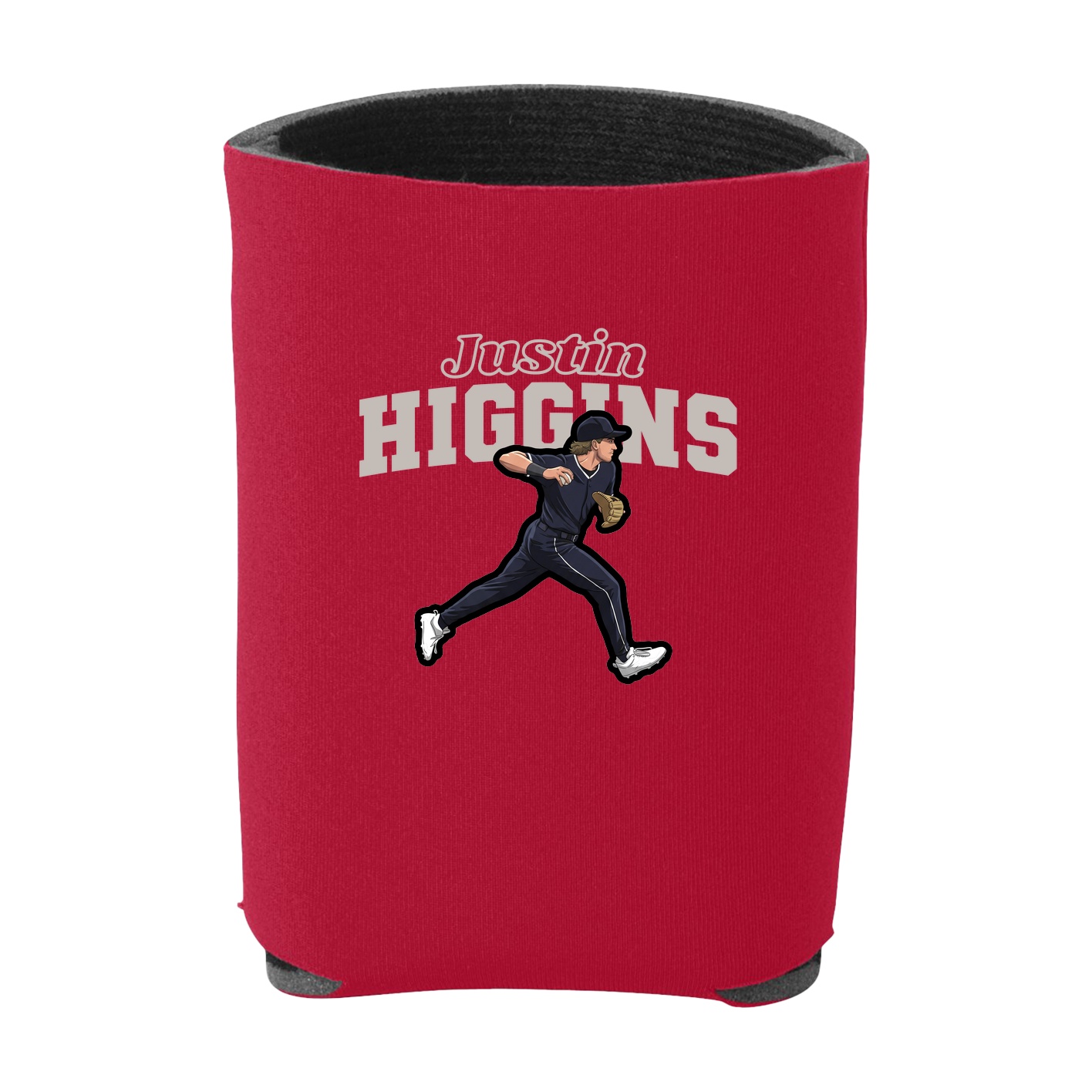 Can Holder — Name Arch in Red